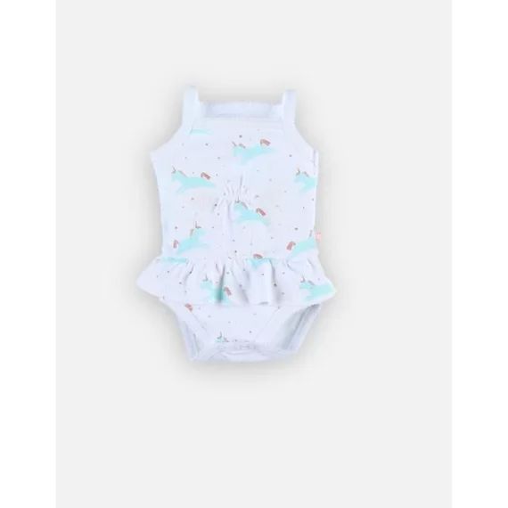 Body jupette sans manches blanc