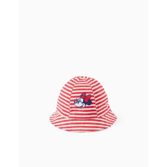 Chapeau À Rayures Avec Attache Rouge