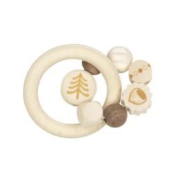 Hochet En Bois Écureuil Beige