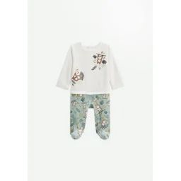 Pyjama Bébé En Velours Cache-cache Vert