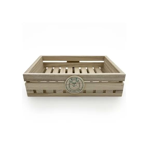 Mini cagette en bois pour hochets fruits et légumes (20 cm)