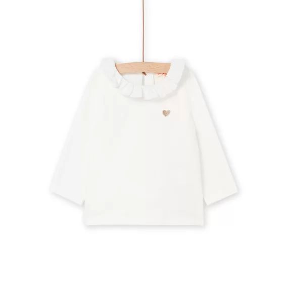 Brassière À Broderie Coeur En Lurex – Ecru