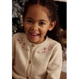 Gilet Enfant En Tricot Eva Ecru