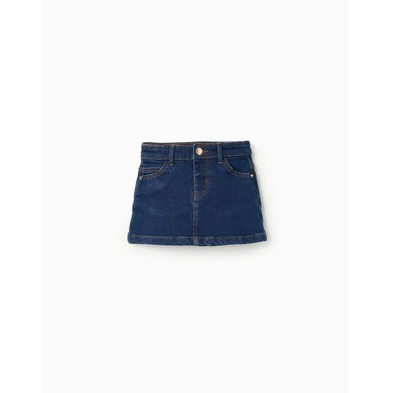 Mini Jupe En Jean Bleu