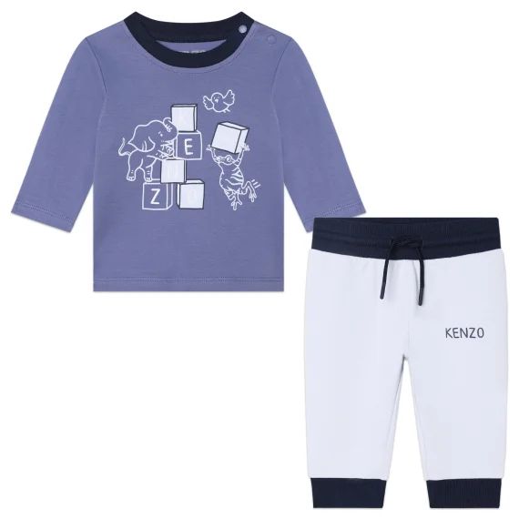 Ensemble t-shirt + pantalon Garçon Bleu