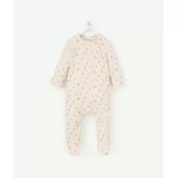 Dors bien bébé en coton bio rose pâle imprimé cerises –  – Soldes