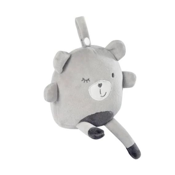 ROBA Jouet d&rsquo;Éveil à Suspendre Lil Cuties – Peluche Sammy – Gris argenté gris
