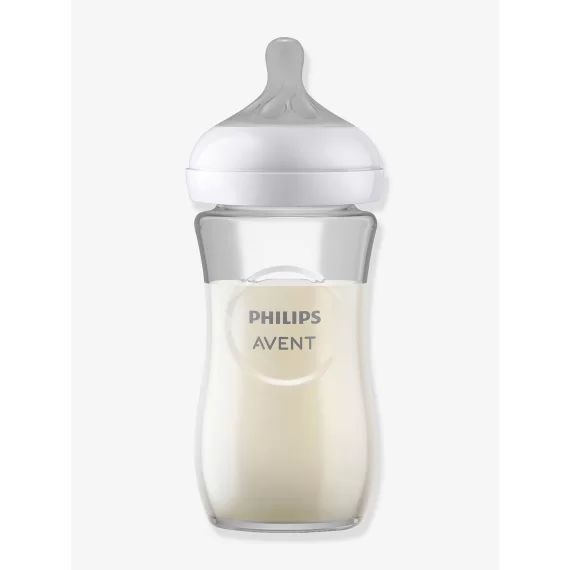 Biberon verre 240 ml Philips AVENT Natural Response transparent