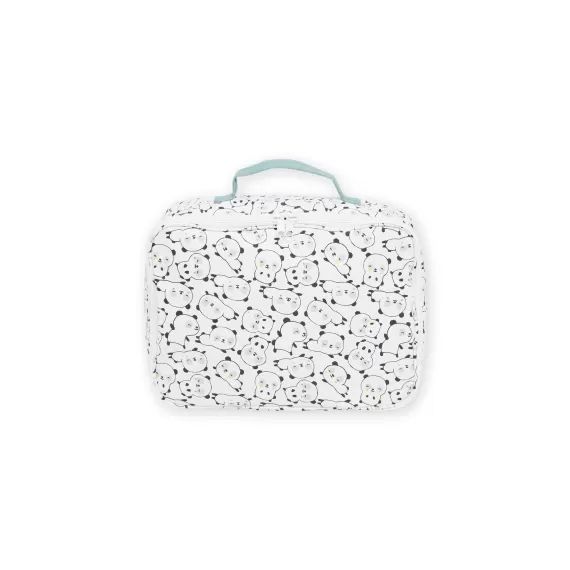 Valise De Maternité À Imprimé Panda – Ecru