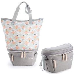 Organiseur de poussette et sac pop-up Biarritz gris chiné
