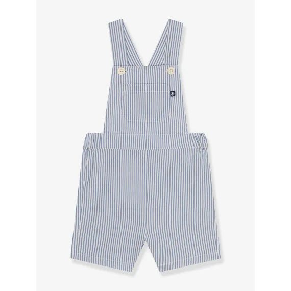 Salopette courte bébé PETIT BATEAU bleu