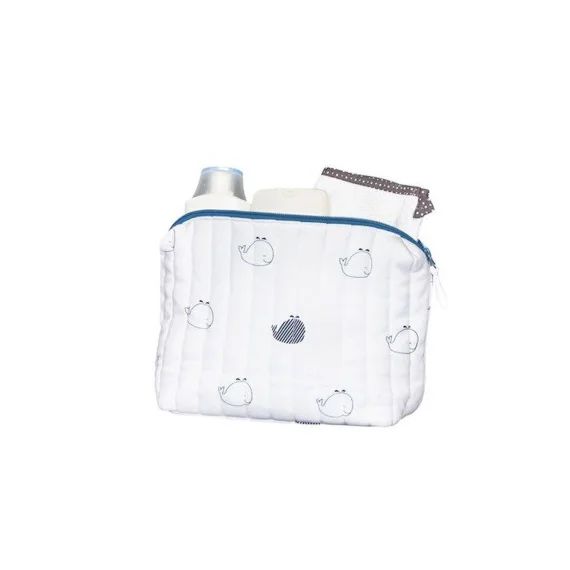 Trousse de toilette en coton Bio blanc blanc