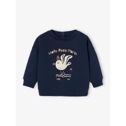 Sweat-shirt Basics motif animal bébé marine