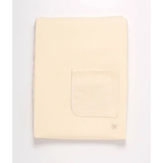 Matelas À Langer Avec Sa Housse En Double Gaze De Coton Et Sa Serviette Beige
