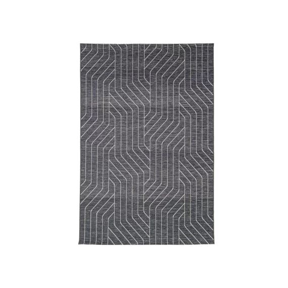 Tapis pour l&rsquo;intérieur et l&rsquo;extérieur Rythme bleu marine (115 x 170 cm)