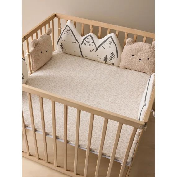 Tour de lit / Tour de parc coussins HYGGE beige imprimé