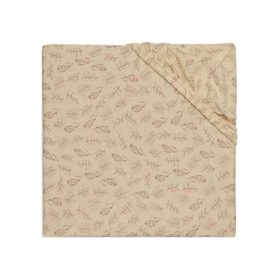 Drap housse en coton Meadow Rosewood (60 x 120 cm)