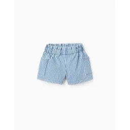 Short En Jean À Rayures Bleu