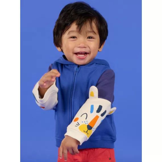 Gilet À Capuche Bleu