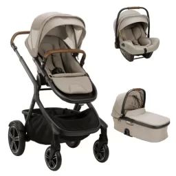 Poussette Nuna Demi Grow + Nacelle + Coque Auto Pipa Next – Hazelwood