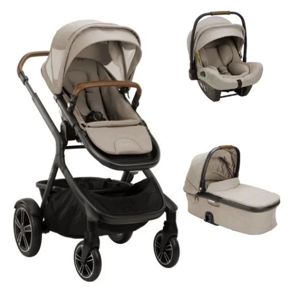 Poussette Nuna Demi Grow + Nacelle + Coque Auto Pipa Next – Hazelwood