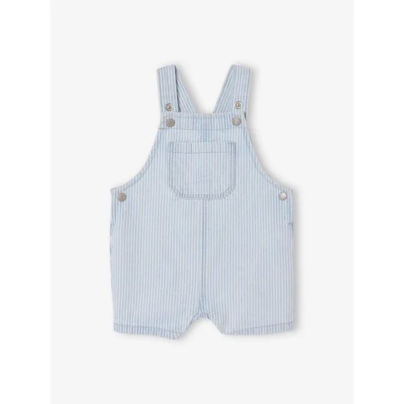 Combishort rayé bébé rayé bleu