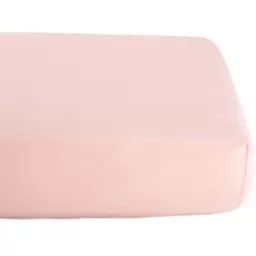 Drap housse en coton bio Rose nude (70 x 140 cm)