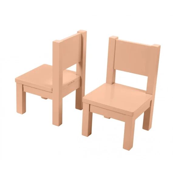 Lot De 2 Ma Première Chaise Enfant Montessori 1-4 Ans Pêche