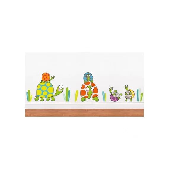 Sticker famille tortues