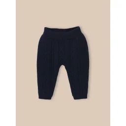 Ensemble Torsadé En Tricot Bleu Grise