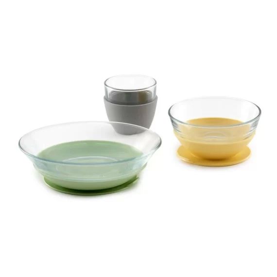 Coffret Repas Verre Béaba – Yellow
