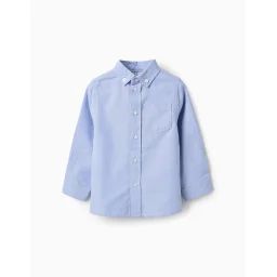 Chemise En Coton Bleu Clair