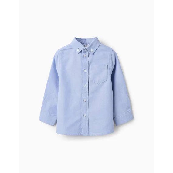 Chemise En Coton Bleu Clair