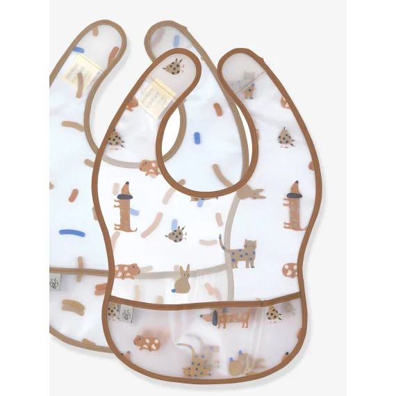 Lot de 2 bavoirs avec poche Little Mateys LÄSSIG bleu royale