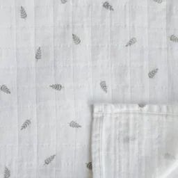 Maxi lange en coton bio Leaves (120 x 120 cm)