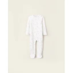 Grenouillère En Coton À Motif Blanc
