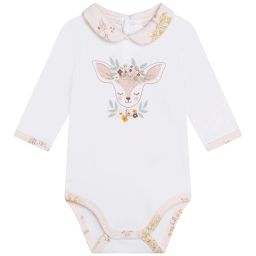 Body fantaisie à motifs Fille Blanc
