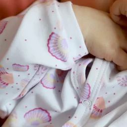 Pyjama imprimé en coton Fille Blanc