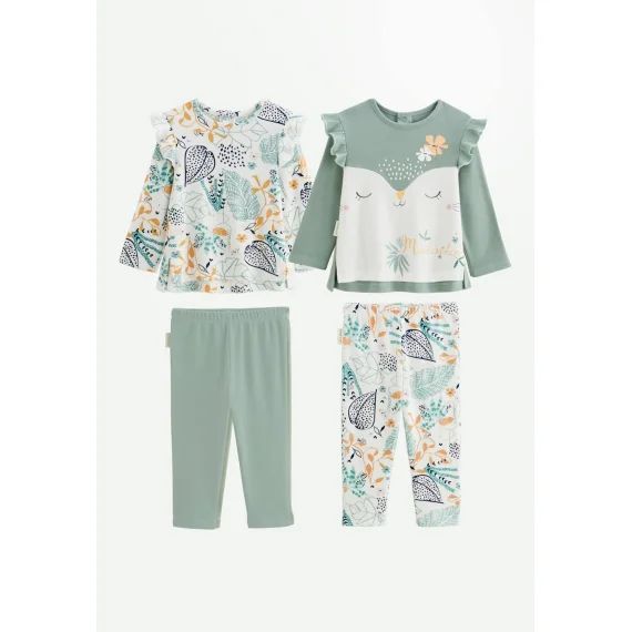 Lot De 2 Pyjamas Bébé Holamuchacha Ecru