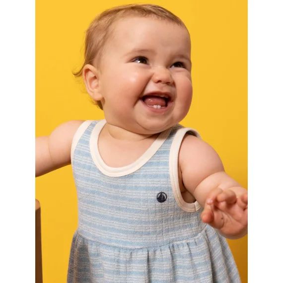 Robe sans manches PETIT BATEAU vert