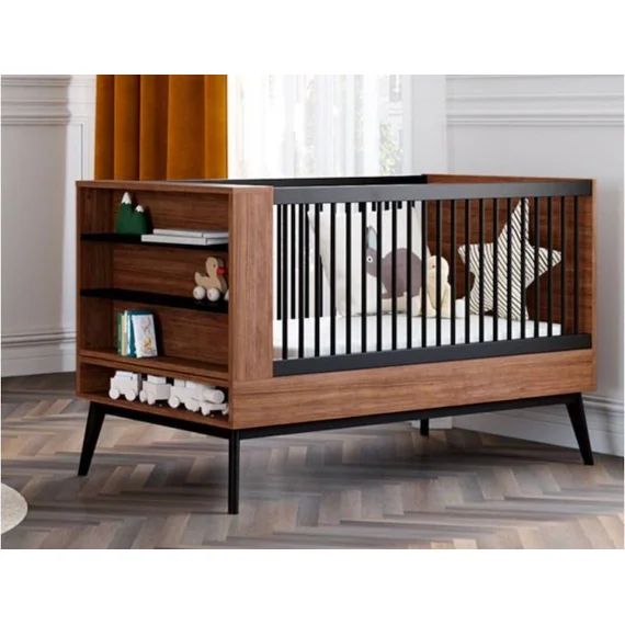 Lit Bébé Évolutif Vintage Octave – Noyer Blanc