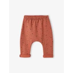 Pantalon naissance en molleton tomette