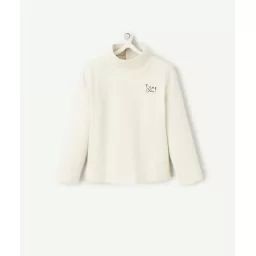 Sous-pull bébé garçon en coton bio gris chiné et message