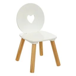 Chaise Enfant Coeur – Maela Blanc