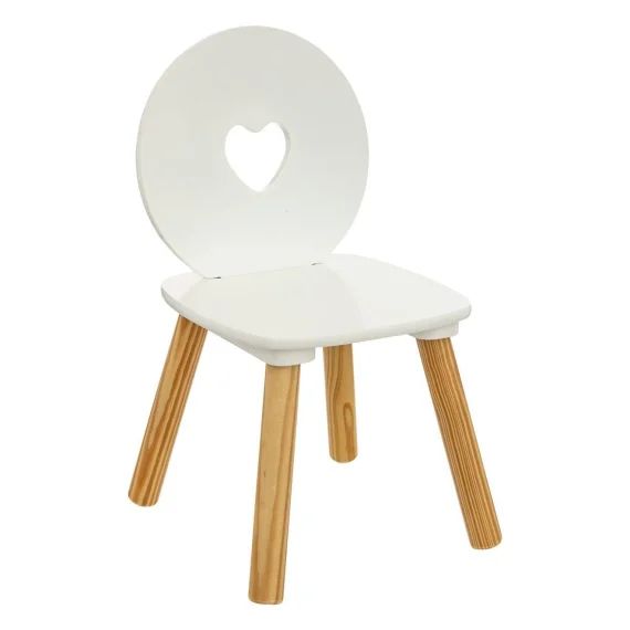 Chaise Enfant Coeur – Maela Blanc