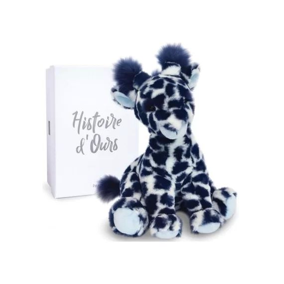 Coffret peluche Lisi la girafe bleue Terre sauvage (30 cm)