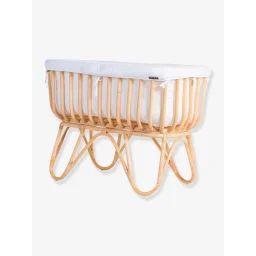 Berceau en rotin avec matelas CHILDHOME naturel