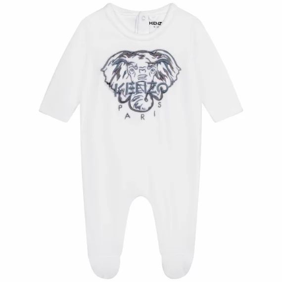 Pyjama en velours Garçon Blanc