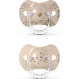 Lot de 2 sucettes symétriques SX PRO Joy doré (6-18 mois)