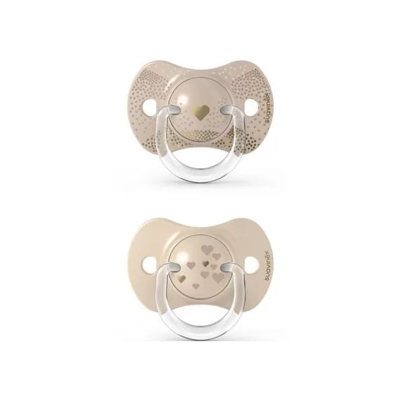 Lot de 2 sucettes symétriques SX PRO Joy doré (6-18 mois)